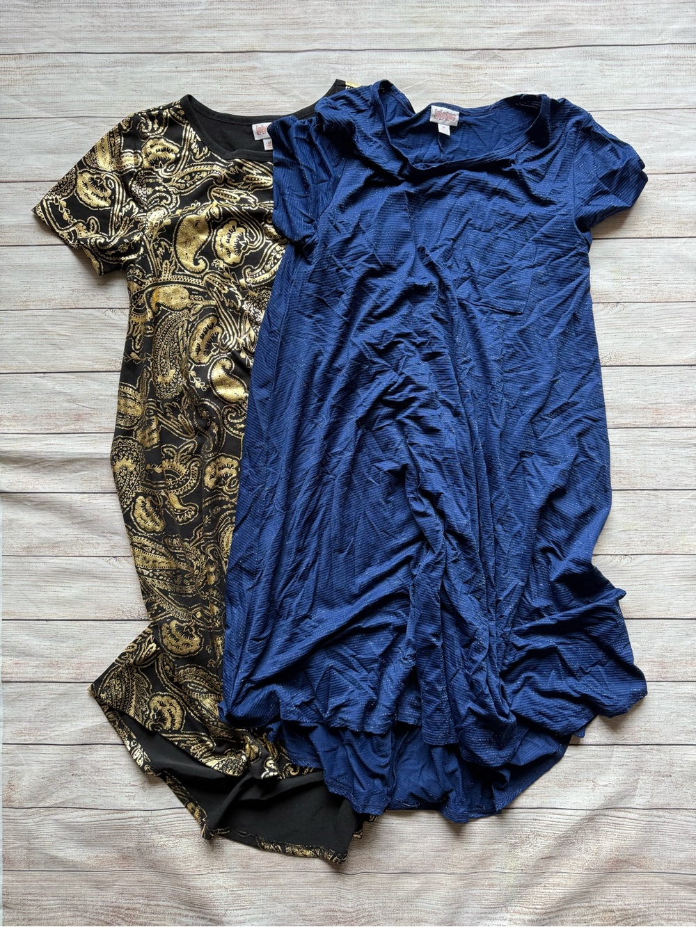 Lot of TWO LuLaRoe Elegant Carly Dress MEDIUM